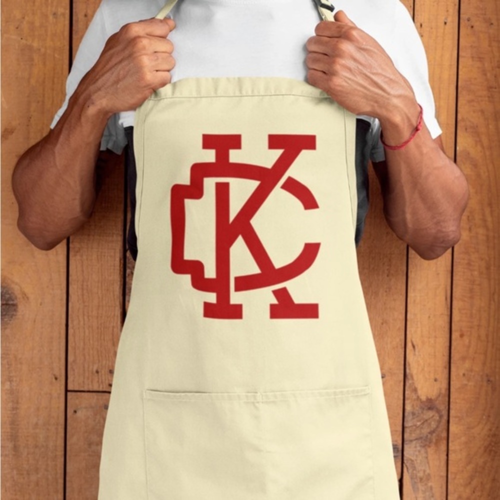 Grilling and Kitchen APRON (2) Pocket Kansas City Tailgate Football Collection